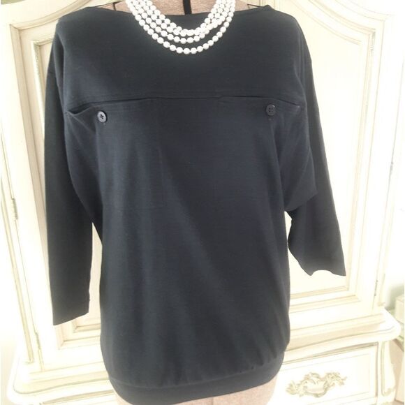 VTG "CHRISTIAN DIOR" COTTON, BLACK BEACHWEAR! - Picture 1 of 14